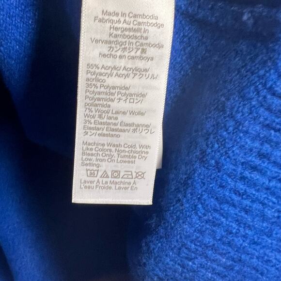 J.Crew Blue Crewneck Long Sleeve Sweater in Extra Soft Yarn Size XL - Picture 9 of 9